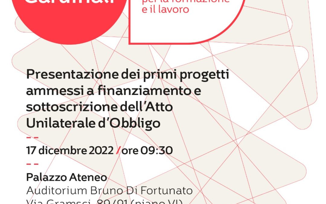 Punti cardinali, domani la presentazione dei progetti ammessi a Foggia